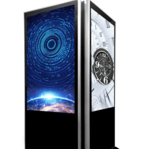 Double Sided Free Standing Touch Screen Digital