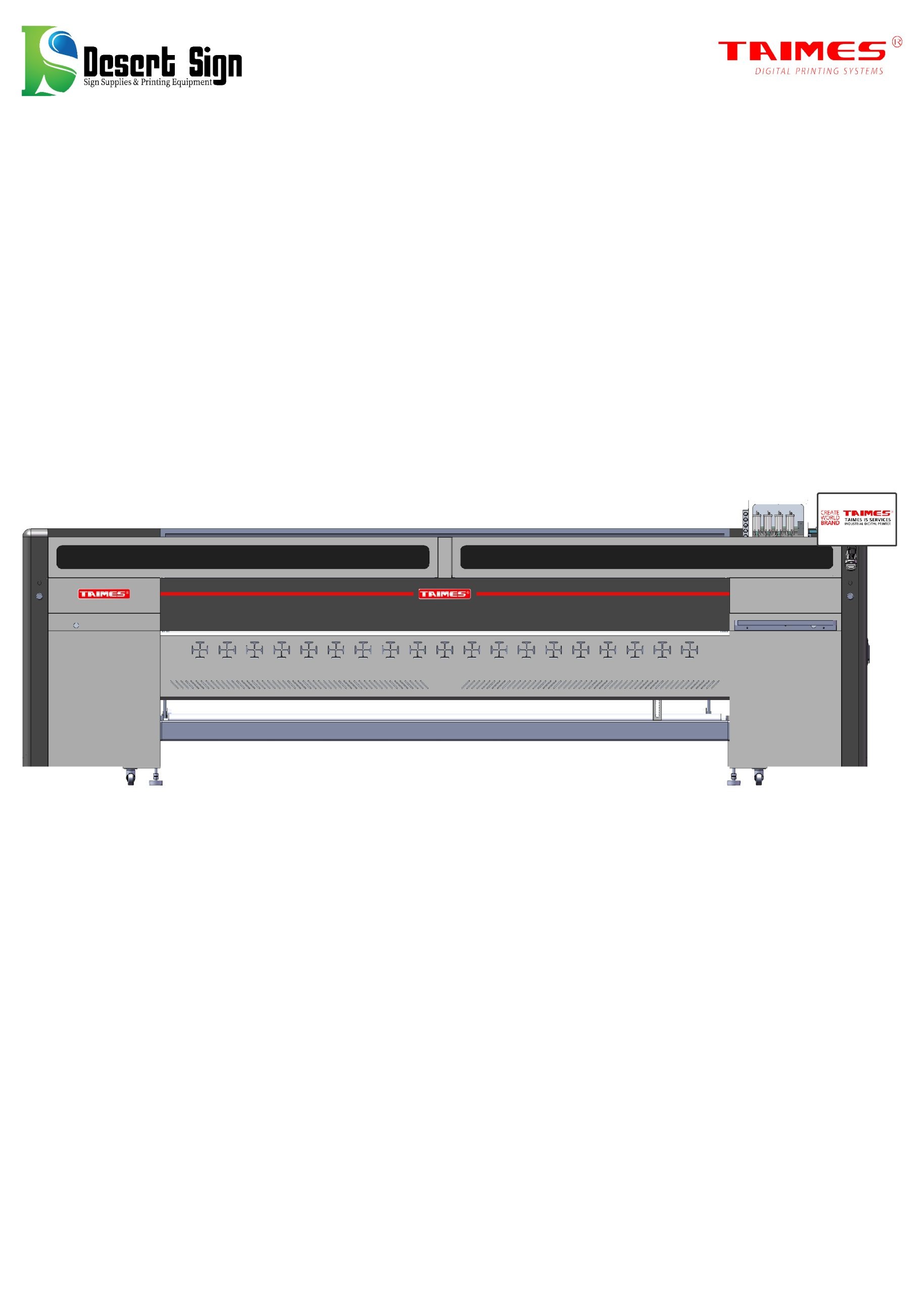TAIMES T9M 3.2m Ultra High Speed Solvent Printer