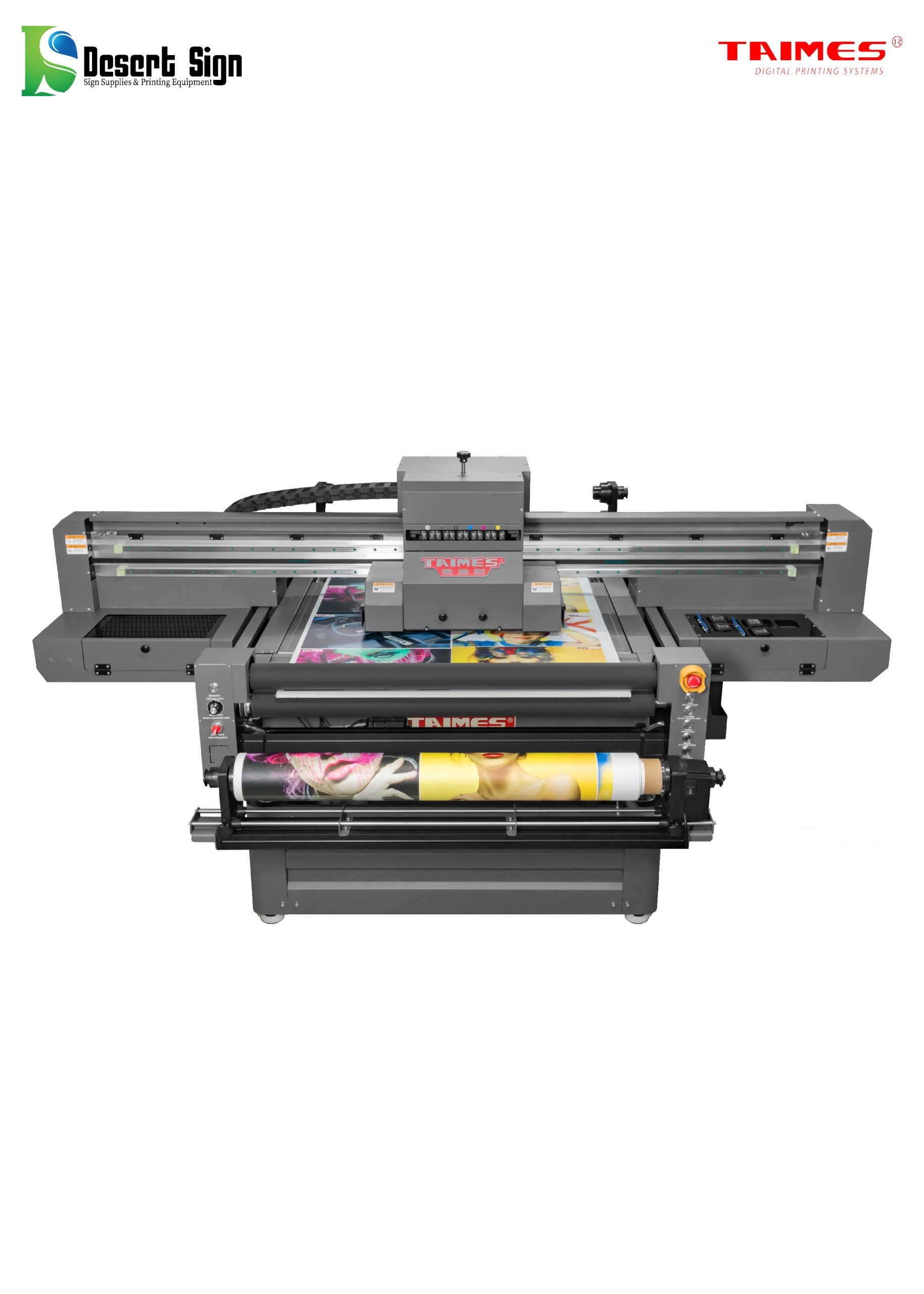 TAIMES TF9060 Full-Featured Flatbed Cylindrical all-in-one Signage Personalization UV Printer