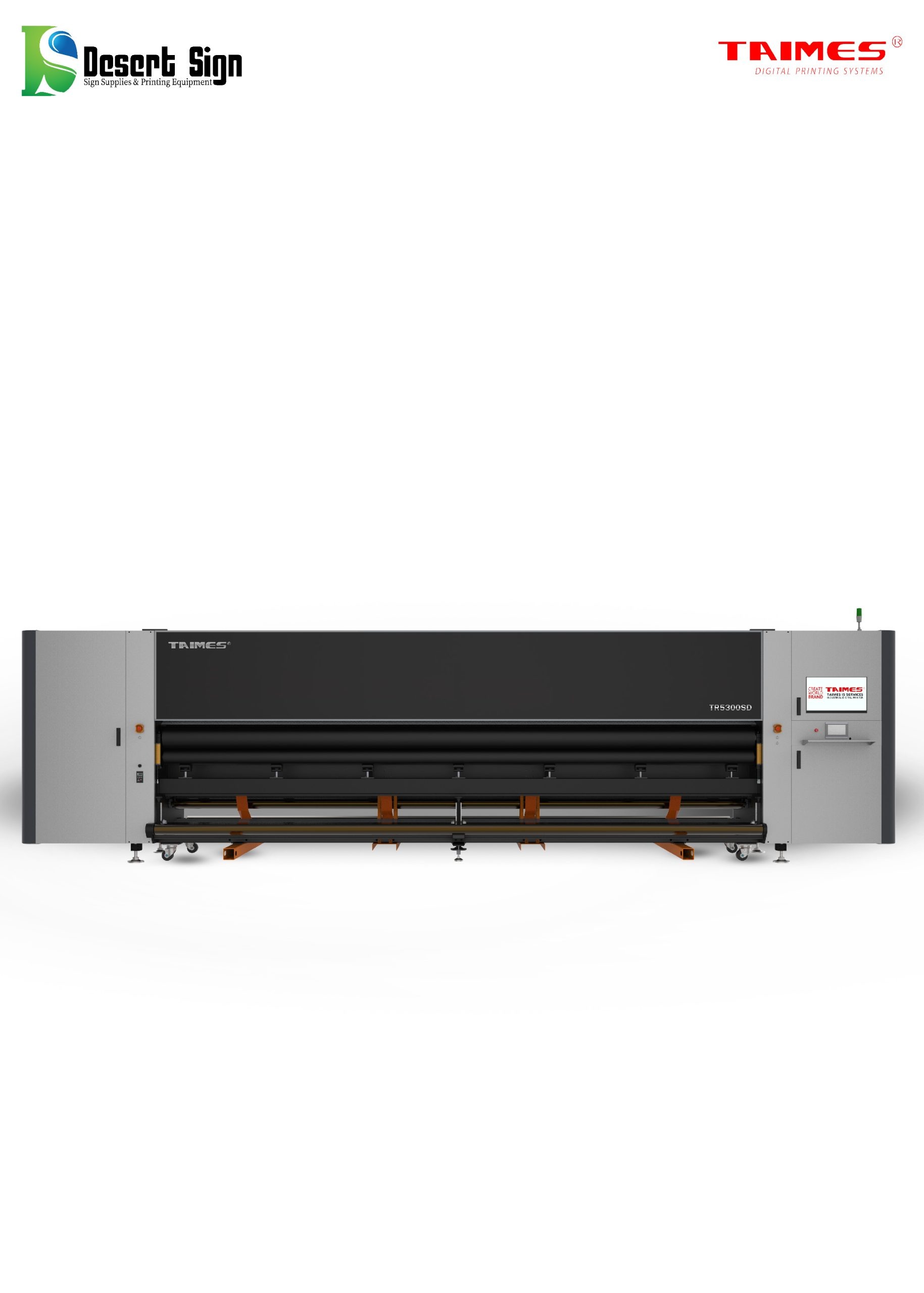 TAIMES TR5300SD (TR3300SD) | Super Wide 8 Color UV Rubber Roll to Roll Printer